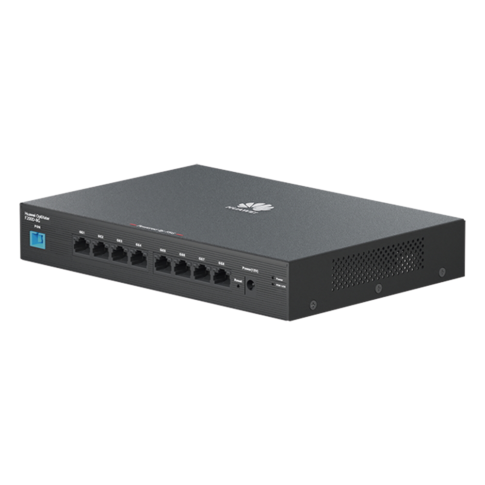 HUAWEI MiniFTTO - ONU Gigabit / 8 puertos 10/100/1000Mbps + 1  PON (SC/UPC)/ Downstream 2.488 Gbps / Upstream 1.244 Gbps / modo puente / Administración Nube