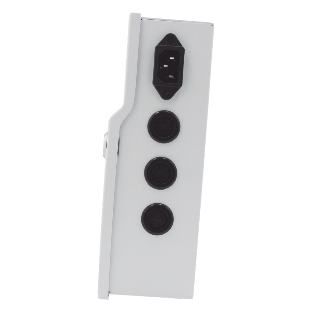 Fuente de Poder / 1 Salida 11-15 Vcc /  5 A / Temporizador Integrado / Con Capacidad de Batería de Respaldo / Requiere Batería / Aplicaciones en sistemas de control de Acceso