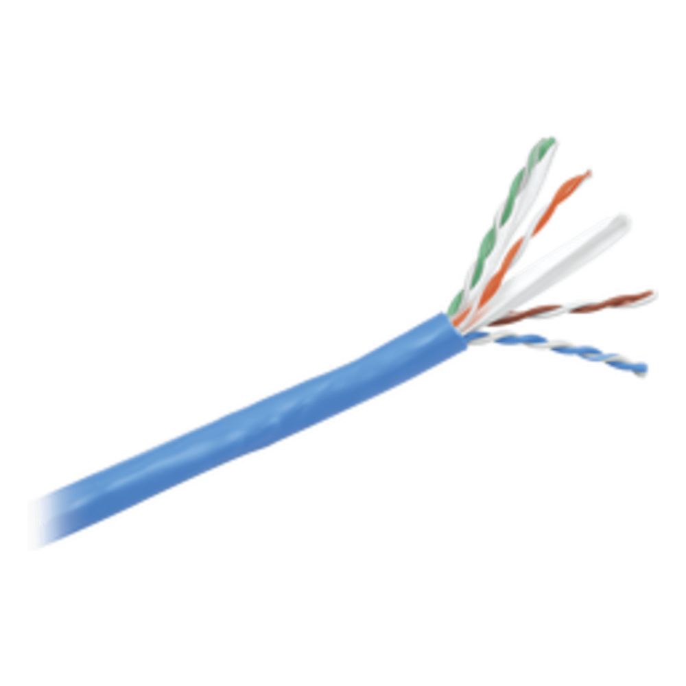 Bobina de Cable UTP 305 Metros (1000 Pies) de Cobre, NetKey, Reelex, Azul, Categoría 6 (24 AWG), 1000Mbps, PVC (CM), de 4 Pares