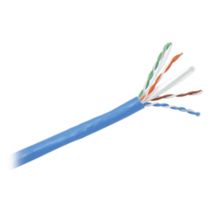 Bobina de Cable UTP 305 Metros (1000 Pies) de Cobre, NetKey, Reelex, Azul, Categoría 6 (24 AWG), 1000Mbps, PVC (CM), de 4 Pares