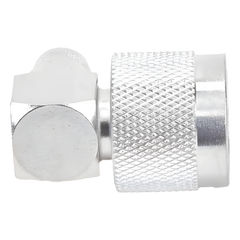 Conector N Macho en Ángulo Recto de Anillo Plegable para RG-8/U, 9913, LMR-400, Plata/ Oro/ Teflón