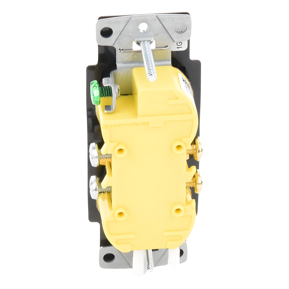 Tomacorriente dúplex de 15 A y 125 V estilo decorador, línea Satin Colors en color Midnight, complemento para controles y placas Lutron; placa se vende por separado