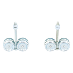 ECO KIT 4C - M / Kit de Carretillas de Cuatro Ruedas / Carga Soportada de 150 lbs / Incluye Dos Carretillas Para Puertas Colgantes
