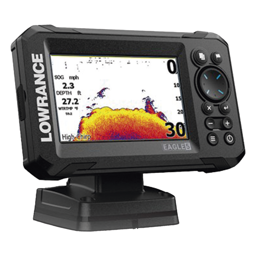 Eagle-5 ecosonda en pantalla horizontal IPS de 5 pulgadas, incluye transductor skimmer 50/200 kHz