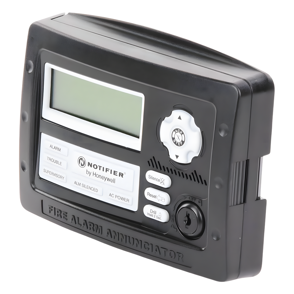 Anunciador serial LCD de 80 caracteres con indicadores de estado y controles con llave, para paneles NOTIFIER con interfaz ANN-Bus