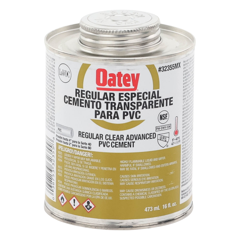 Pegamento / Cemento Claro de 473 ml para Tubo Conduit PVC Pesado.