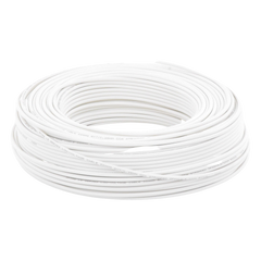 Bobina de 100 m (328 ft) / Cable para Alarma 4x22 AWG / CCA / Blanco