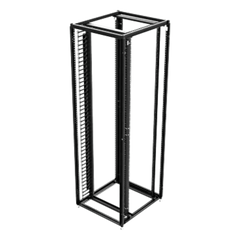 Organizador Vertical de Cables para Rack 45 UR (79 in) / Acero Negro RAL 9005 / Sección 95x208 mm (3.7x8.2 in) / Capacidad 726 Cables / Dedos cada 1.75 pulg / ProLine S1 HOFFMAN