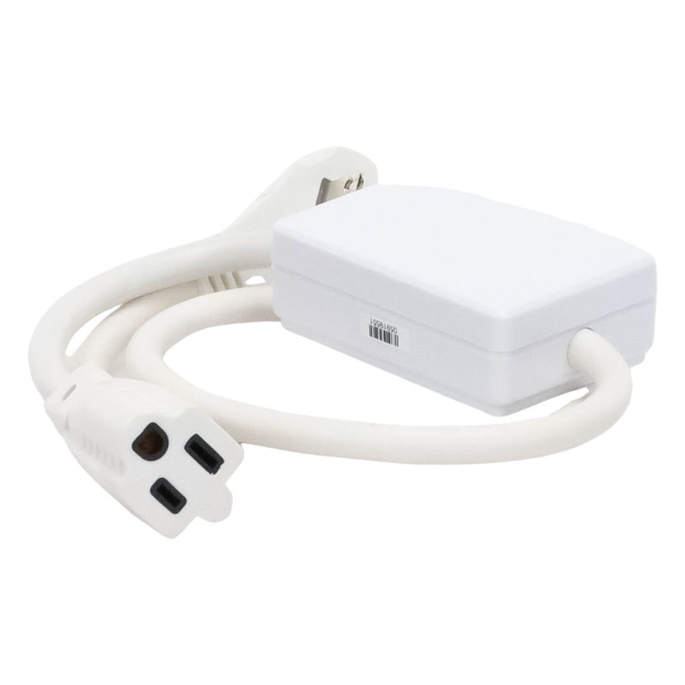 Módulo on/off tipo clavija de 15 A o 1/2 HP para cargas de propósito general, RF Clear Connect, compatible con RadioRA 2, RA2 Select y RadioRA 3, color blanco nieve