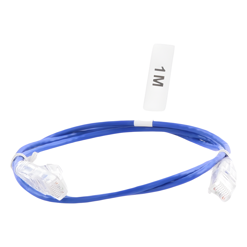 Cable de Parcheo Slim UTP Cat6 - 1 Metro (3.28 Pies), Azul, Diámetro Reducido (28 AWG)