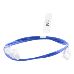Cable de Parcheo Slim UTP Cat6 - 1 Metro (3.28 Pies), Azul, Diámetro Reducido (28 AWG)