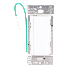 Atenuador de pared Maestro RF PRO de 120 V, 250 W en LED o 500 W incandescente, fase seleccionable y neutro opcional, para RadioRA 2, RA2 Select y RadioRA 3