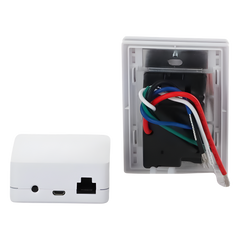 Kit de inicio Caseta Wireless con hub Smart Bridge, interruptor on/off inteligente de 5 A con neutro y placa Claro, control por app y asistentes de voz