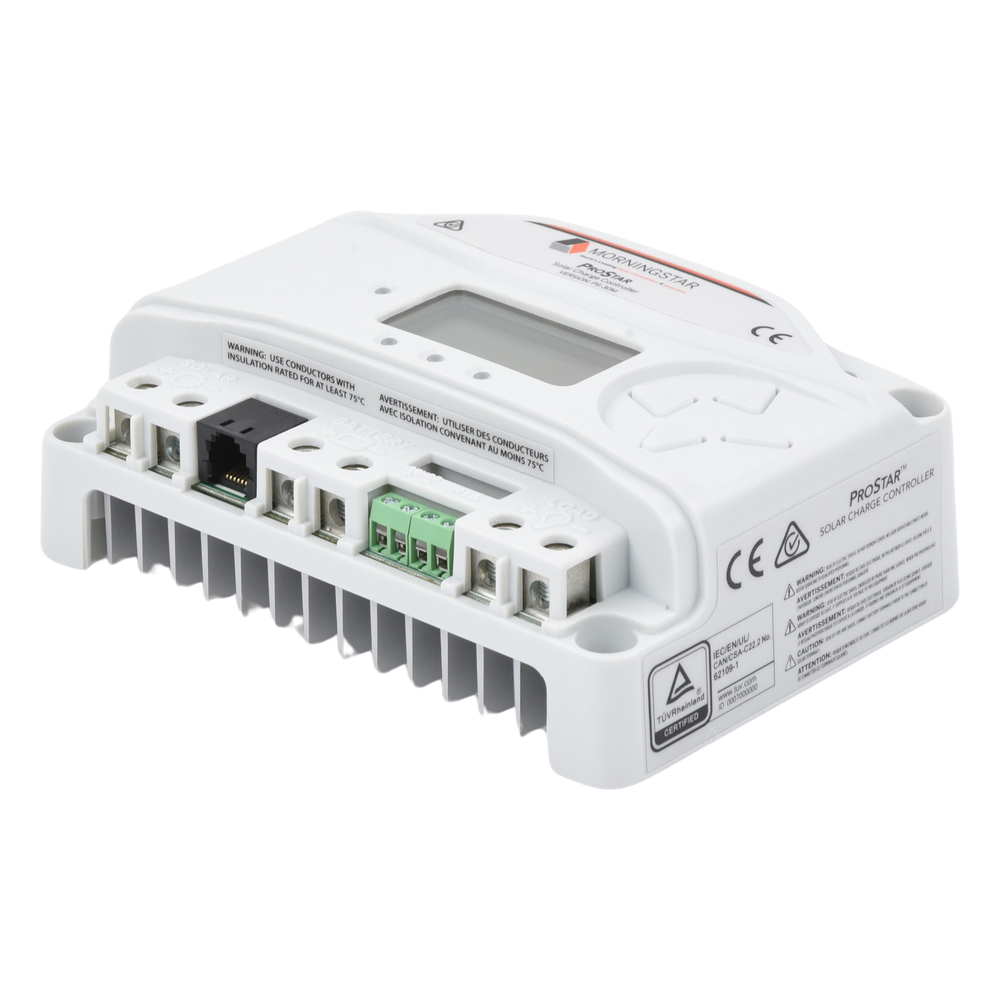 Controlador de carga y descarga 12-24 Vcc, 30 Amp