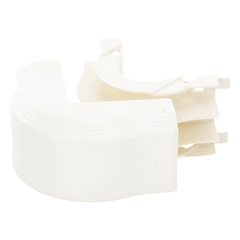 Esquinero exterior, para uso con canaleta T45, Material PVC Rígido, Color Blanco Mate