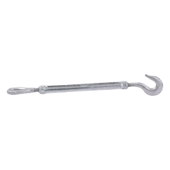 Tensor de 3/8" x 6" Acero Forjado OJO-GANCHO Galv. Inmersión en Caliente (Carga Max. 1000 lbs).