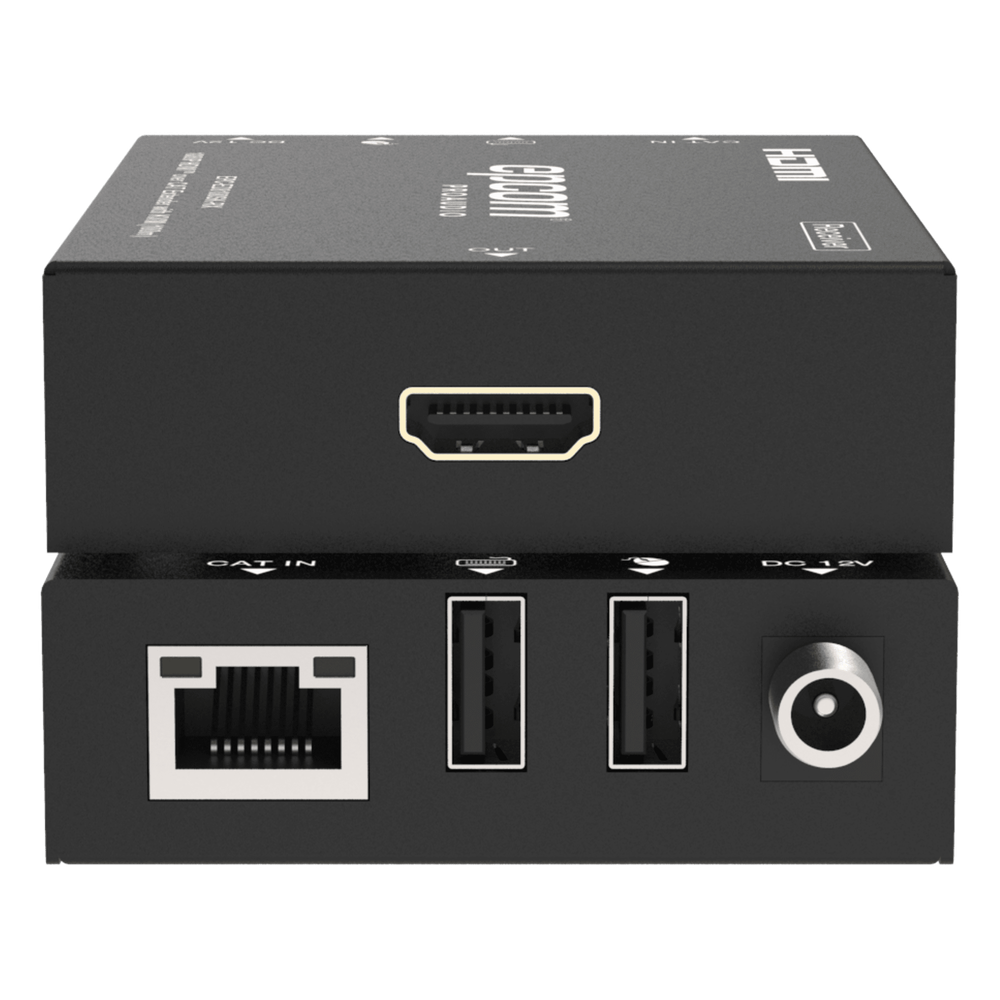 Extensor HDMI | Soporta KVM | Transmisión hasta 100 m | Cable CAT6 |  1080P@60Hz | Copia EDID automática | Sin compresión ni retraso | PoC