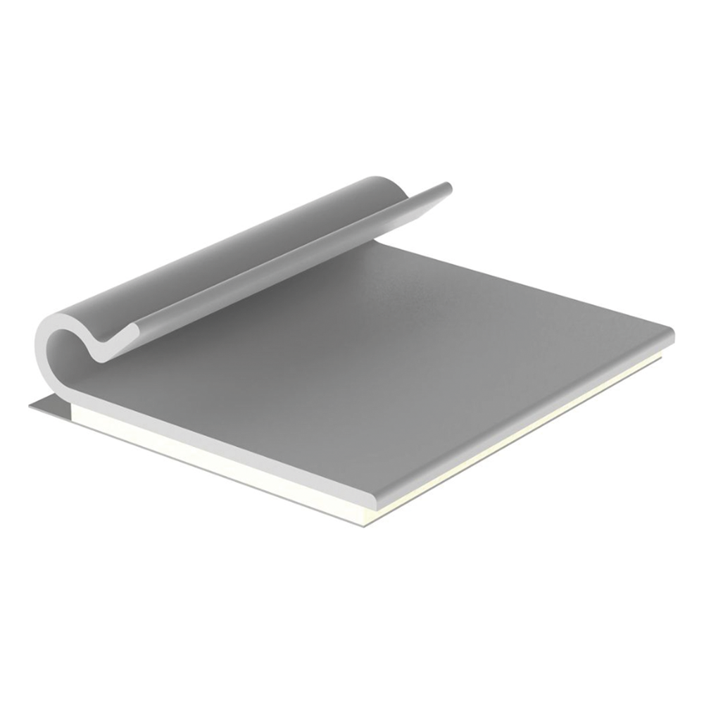 Clip Adhesivo Tipo J, Para Cables de Hasta 4.8 mm de Diámetro, Uso Interior, Color Gris, Paquete de 100pz