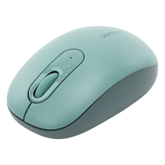 Mouse Inalámbrico 2.4G 800/1200/1600/2400 DPI | Función de 3 botones | Alcance 10m | Silencioso |  Ergonómico | Anti-caída y Anti-interferencias | Batería Alcalina AA incluida  | Color Green.