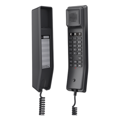 Teléfono IP para Hoteles / Altavoz HD / 2 Cuentas y Líneas SIP / 10 Teclas de Marcación Rápida / 3 Teclas Programables / Códec OPUS / Gestión GDMS / Instalación en Escritorio y Pared / PoE 100 Mbps