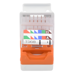 Conector Jack Estilo Leadframe, Tipo Keystone, Categoría 5e, de 8 Posiciones y 8 Cables, Color Blanco