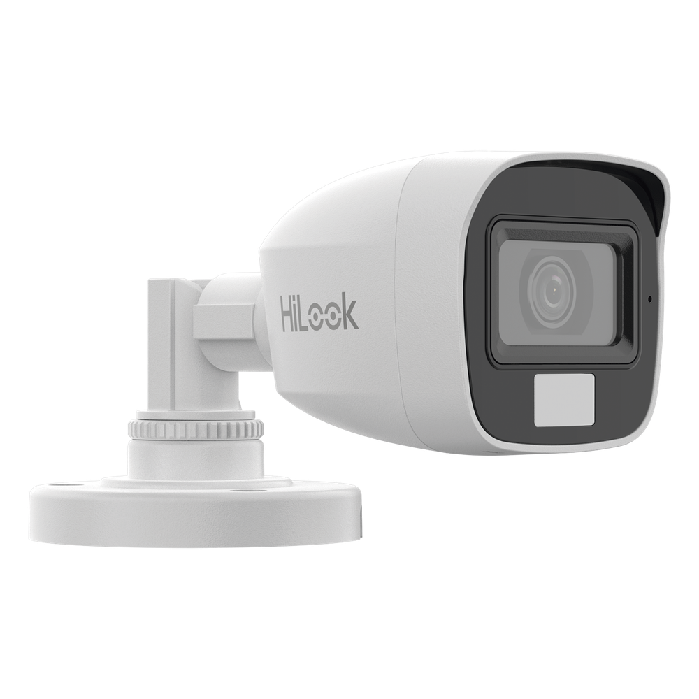 [Dual Light + ColorVu] Bala TURBOHD 2 megapixel / 20 mts IR + 20 mts luz blanca / Lente 2.8 (100° de Visión)  /  Exterior IP66 / Audio por Coaxitron / TVI-AHD-CVI-CVBS / Metal / Smart-Hybrid light