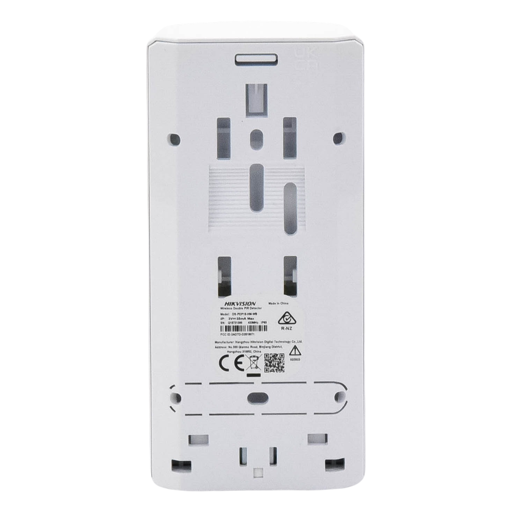 (AX PRO) Detector PIR Doble Exterior IP65 / Rango de Detección 18 mts de Profundidad Colocado a 2.7 mts de Altura / Ángulo de Cobertura de 90° /  Inmunidad a Mascotas 24 Kg / No Compatible con el Panel DS-PHA64-LP