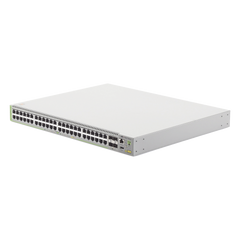 Switch PoE+ Administrable CentreCOM GS980M, Capa 3 de 48 puertos 10/100/1000Mbps + 4 SFP Gigabit, 740 W