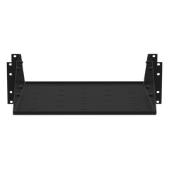 Charola para Soportar Equipos en Rack de 19", Profundidad Ajustable hasta 484 mm. 150 Kg  de Carga, Compatible con Racks de Doble Perforación, 3U