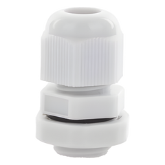 Conector Plástico Gris  Tipo Glándula para Cable de 3.5 a 6 mm de Diámetro.