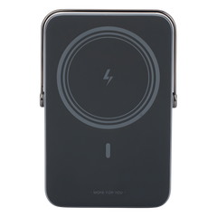 Power Bank Serie UNO Inalambrico | 10000mAh | 7.5W/20W  |  Con Emojis de Estado | Carga Rápida USB-C Bidireccional  | Pantalla TFT  Inteligente | Con Holder | Color Grey.