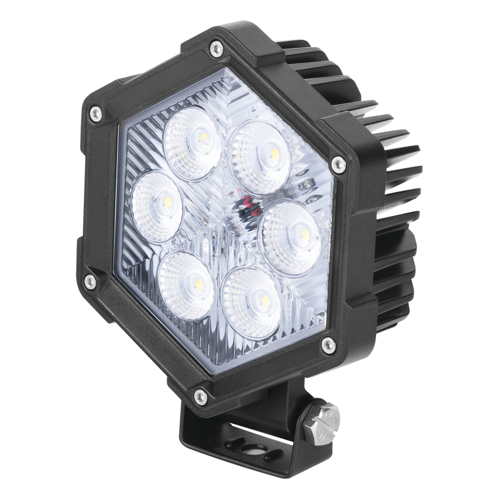 Luz de Trabajo Ultra brillante, 6 Led, 2200 Lumenes, 30 watts, 12-24 Vcc