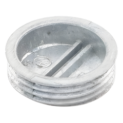 Tapón roscado de 3/4" para caja cuadrada a prueba de intemperie.