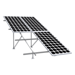 Montaje para Panel Solar 2X2, Riel 5 de 2700mm para Módulos con Espesor de 30-35mm, Vel. de Viento Máx. 136km/h