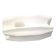 Aislador Blanco de Esquina para Cercos Eléctricos / 18 kV / Resinas Vírgenes / Resistencia 7.5-10.2 kg / Anti UV / 66 mm x 31.6 mm