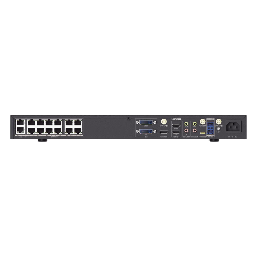 Controlador LED para Videowall / Configuración WEB / Android Interconstruido / 12 Puertos de Video / Compatible con Paneles LED Hikvision