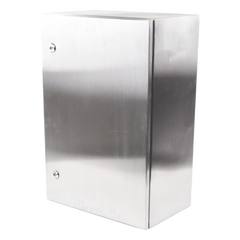 Gabinete de Acero Inoxidable IP66 Uso en Intemperie (400 x 600 x 250 mm) con Placa Interna Galvanizada.