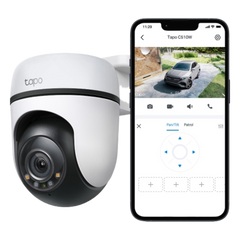 Cámara de Seguridad PTZ Exterior Wi-Fi / 2K 3 Megapixel (2304×1296) / 360° Panorámica Horizontal + 130° Vertical / Seguimiento Inteligente de Movimiento / Visión Nocturna a Color / IP65 / Compatible Alexa y Google Home