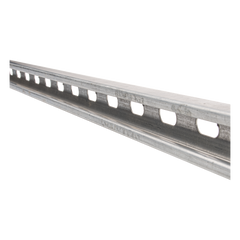 Unicanal perforado 4x2, 3000 mm, con acabado Electro Zinc