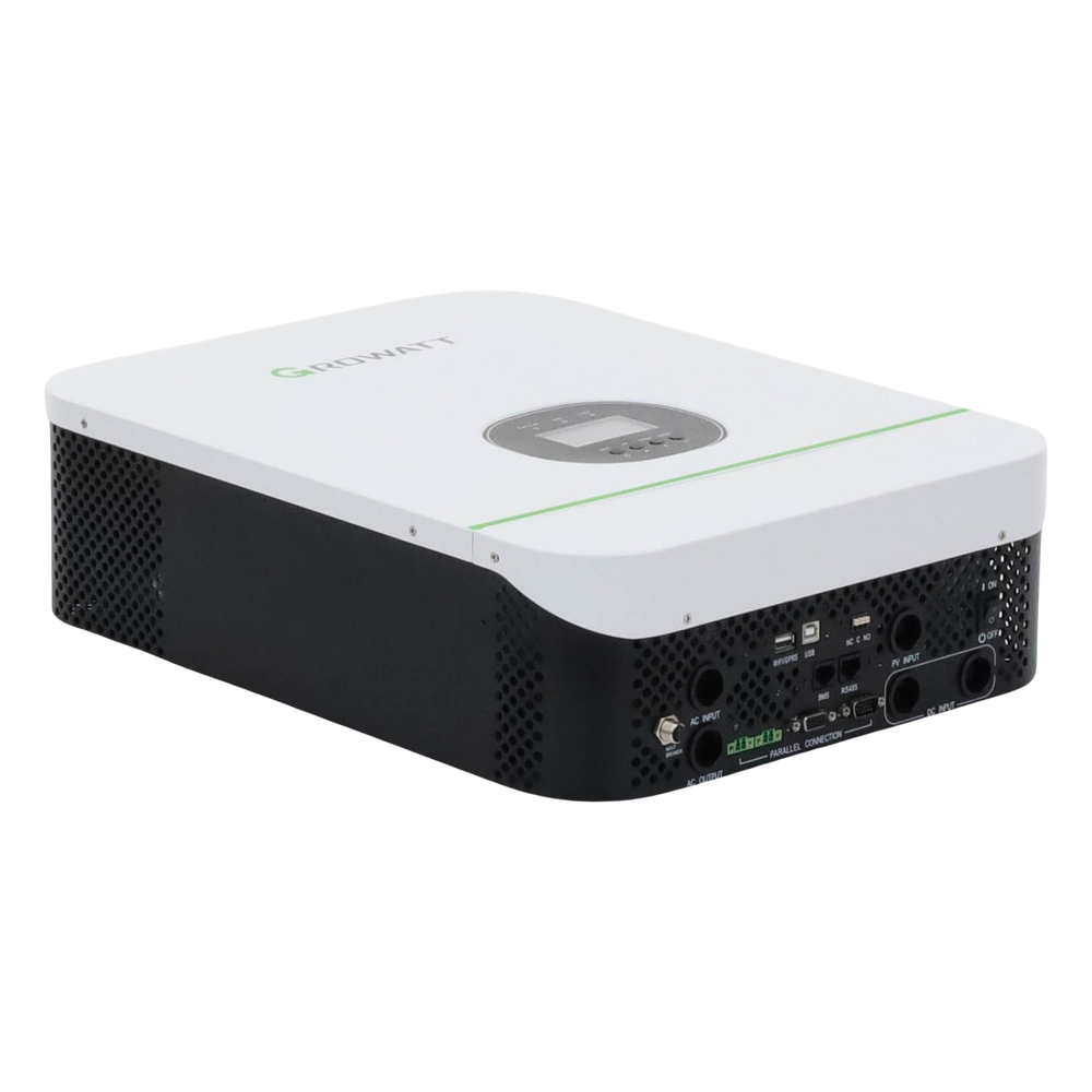 Inversor Cargador 3kW Compatible con Baterías de Litio, Monitoreo Remoto y Sincronización para Mayor Potencia, Operación 48Vcc