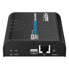 Extensor KVM HDMI 4K a 60 Hz | Transmisión hasta 120 mts con CAT6 | Resolución 4096x2160@60Hz | Ancho de Banda 18Gbps | HDCP1.4 y HDCP2.2 | Latencia 120~170ms | Conexión 1:1, 1:N, N:1, N:N | Solo Receptor