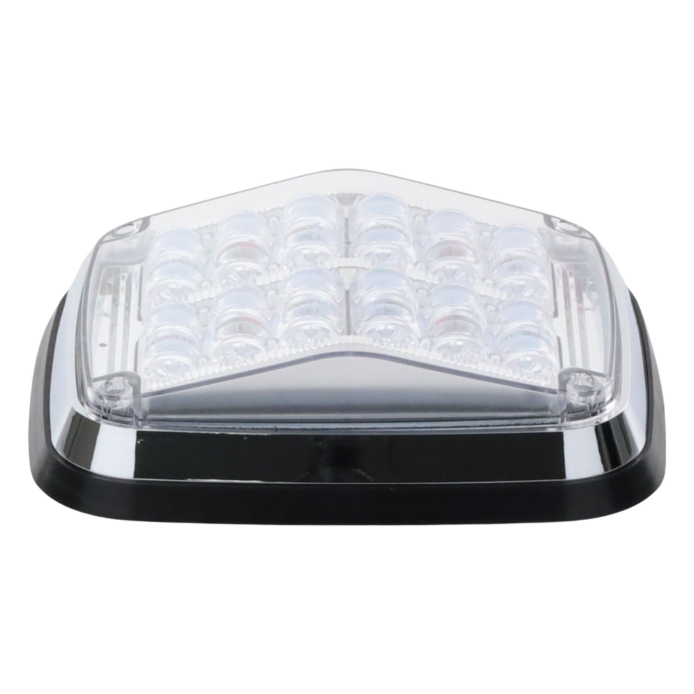 Luz de advertencia de 8 X 6", Color Rojo / Claro, SAE,  IP67, Ideal para Ambulancias