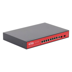 Switch Administrable Capa 2 de 8 puertos 10/100/1000 PoE af/at + 2 x SFP Gigabit, con respaldo para energía solar