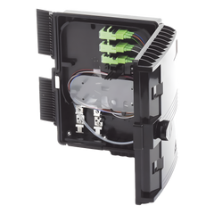Cierre de Empalme para 24 Fusiones de Fibra Óptica, Interior/Exterior, con 8 Acopladores SC/APC y Splitter 1x8 SC/APC Incluido, IP65