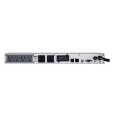 UPS de 500 VA/300 W, Topología Línea Interactiva, Entrada 120 Vca NEMA 5-15P, Tipo Rack 1 UR, Con 6 Tomas NEMA 5-15R