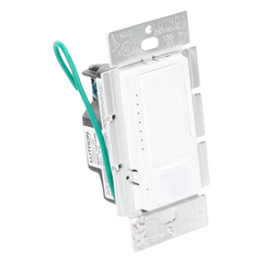 Atenuador de pared con sensor de ocupación y vacancia Maestro, 120 V, 600 W incandescente/halógeno y 150 W LED/CFL regulables, unipolar o multilocalización, blanco