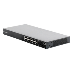 Switch Gigabit Administrable / 16 puertos 10/100/1000 Mbps + 4 Puertos SFP Uplink / Compatible con GWN Cloud.