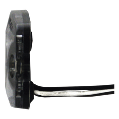Luz Auxiliar de 4 LED, Ambar, Lente Transparente, SAE