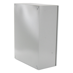 Gabinete Ventilado de Acero IP55 Uso en Exterior (600 x 800 x 300 mm) con Placa Trasera Interior Metálica y Compuerta Inferior Atornillable. Incluye Ventilador, Ventilas, filtros, Chapas y Llave T.
