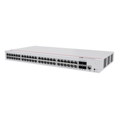 Switch de Acceso Gigabit Administrable PoE Capa 2 / 48 puertos 10/100/1000 Mbps (PoE) / 4 Puertos 10GE SFP+ Uplink / ERPS / IMGP Snooping / DHCP Snooping / PoE Perpetuo / 380W / Administración Nube Gratis